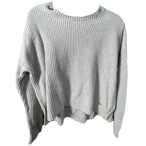 Hollister Women's Gray Knit Sweater Sz Medium